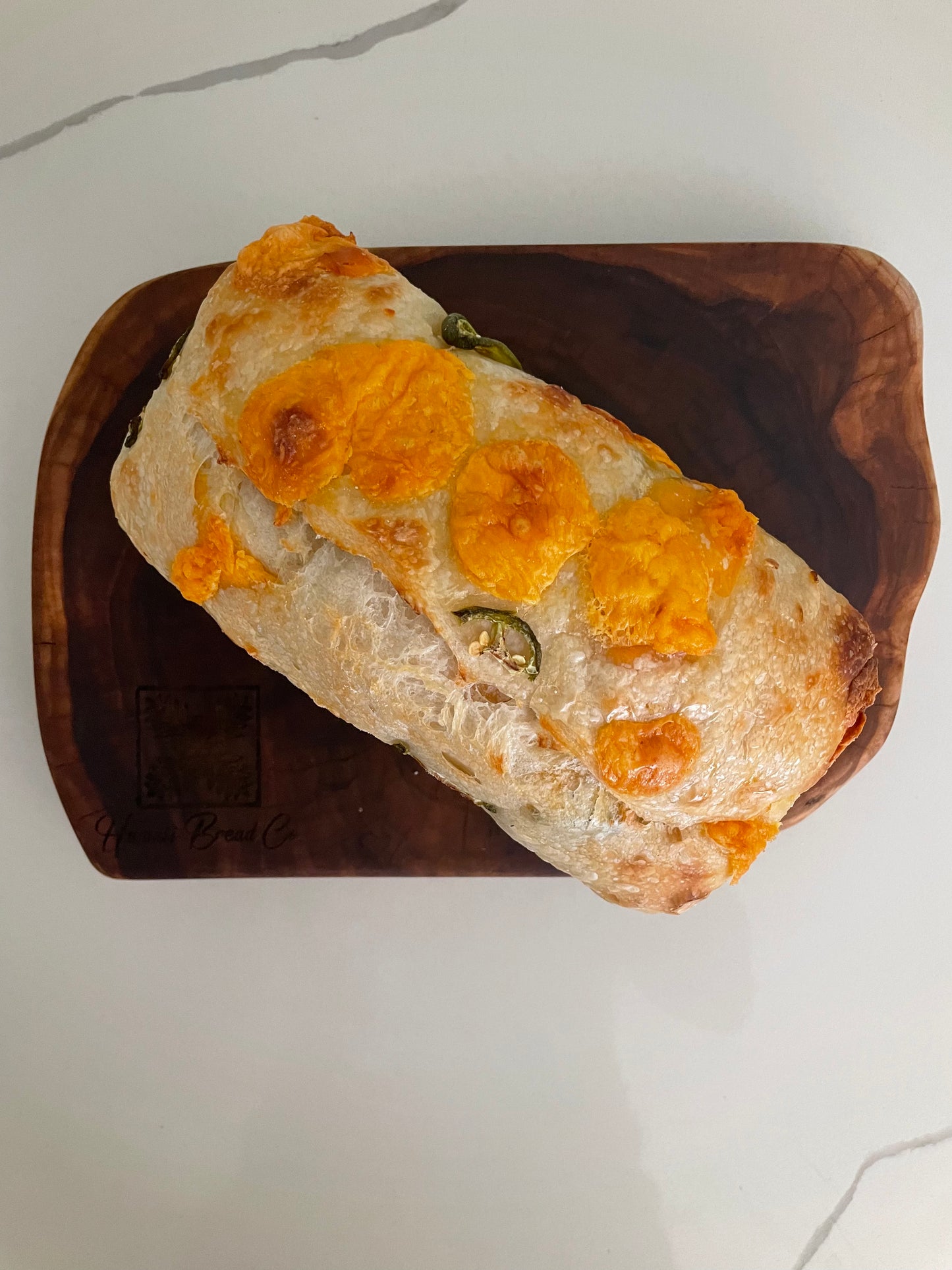 Cheddar jalapeño loaf